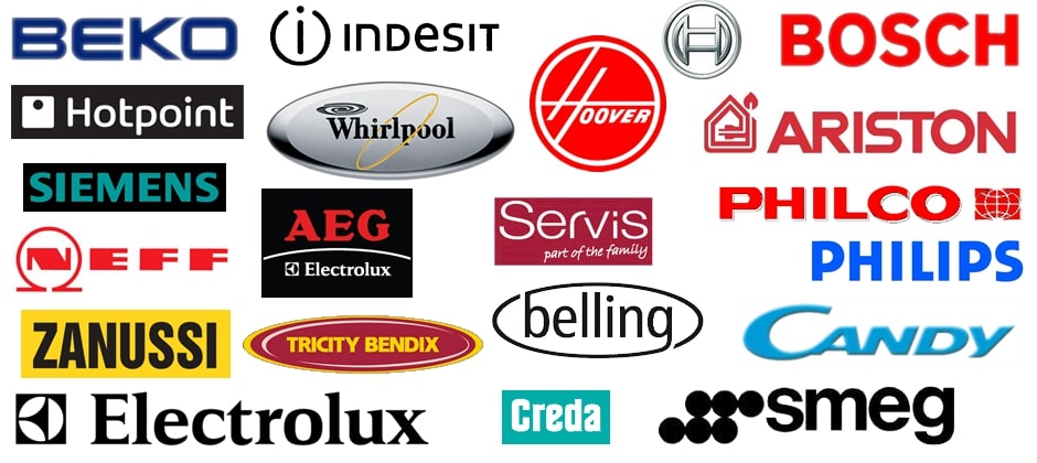 Zanussi | Electrolux | Indesit | АТЛАНТ | LG | Hotpoint Ariston | Bosch | Electrolux | Siemens | Samsung | Ardo | Beko | Candy | Whirlpool | Kaiser | Haier | AEG | Hansa | Veste